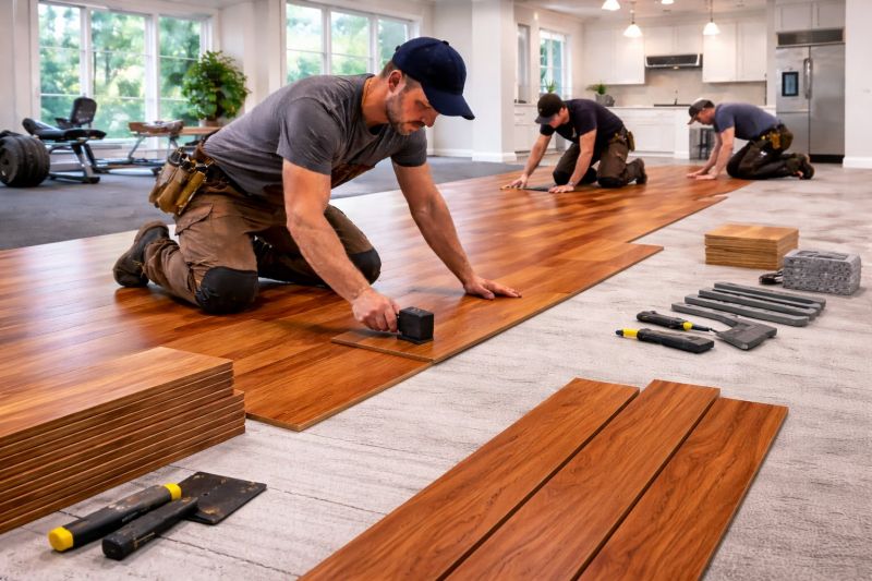 Cherry Floor Installation in Harrington, DE
