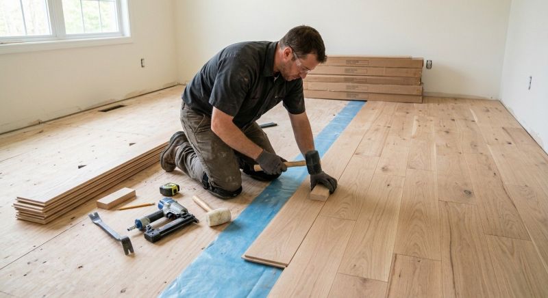 Hardwood Floor Installation in Viola, DE