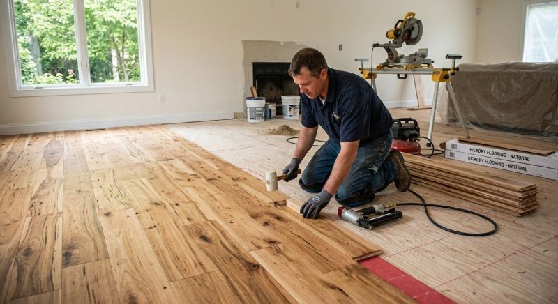 Hickory Floor Installation in Dover, DE