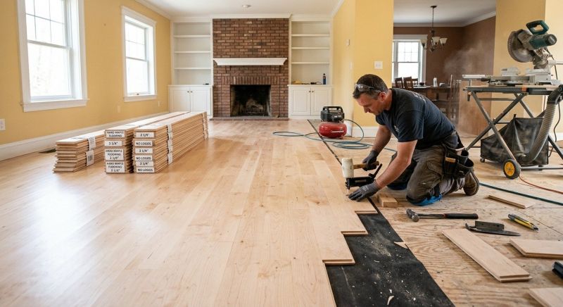 Maple Flooring Installation in Denton, MD