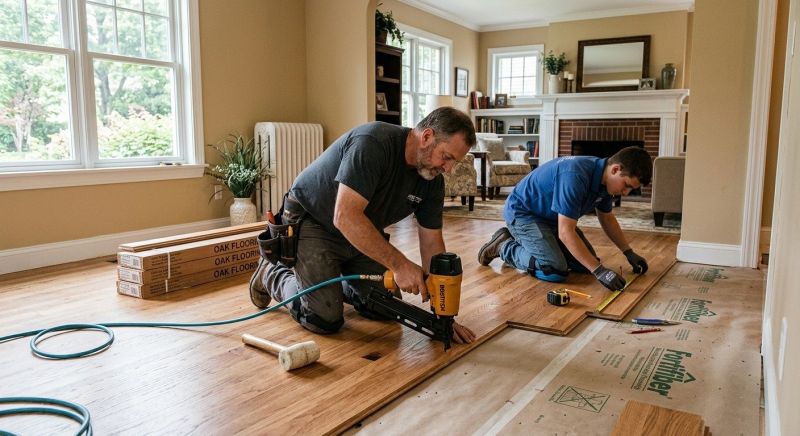 Oak Floor Installation in Camden Wyoming, DE