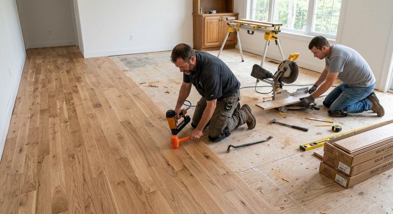 Oak Floor Installation in Clayton, DE