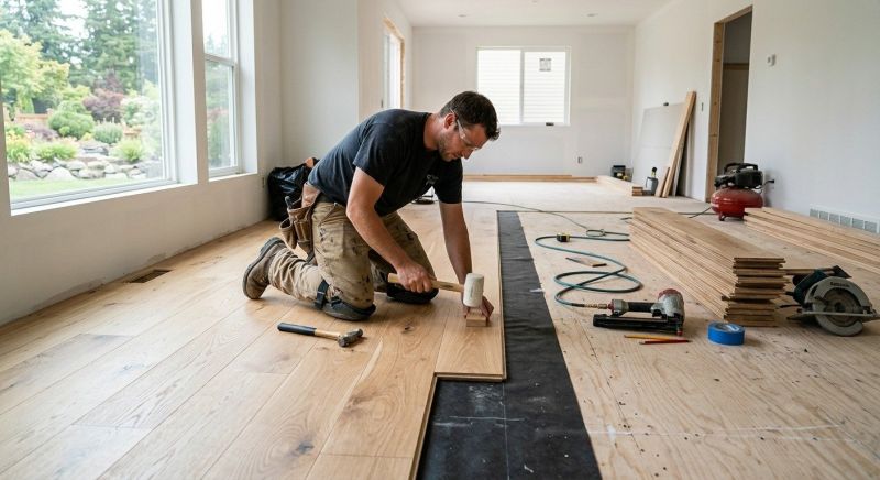 Oak Floor Installation in Milford, DE
