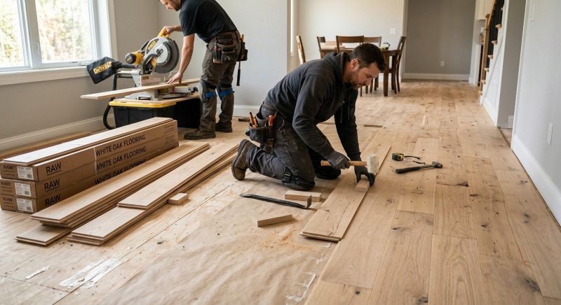 Oak Floor Installation in Milford, DE