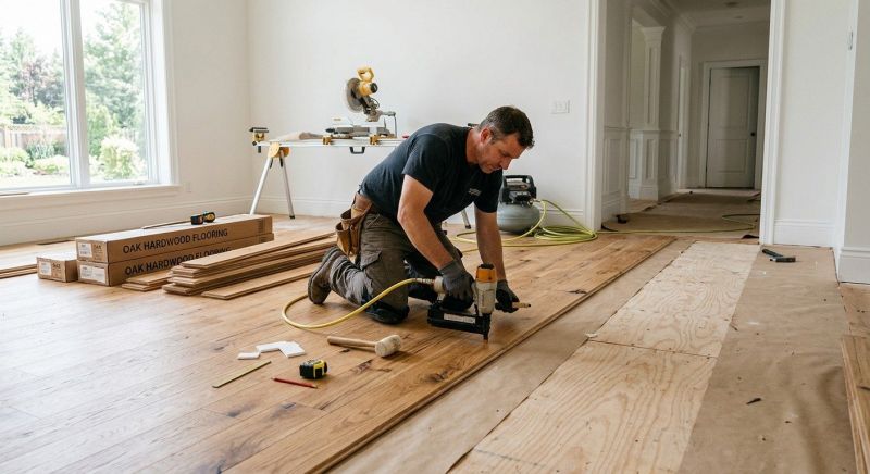 Oak Floor Installation in Odessa, DE