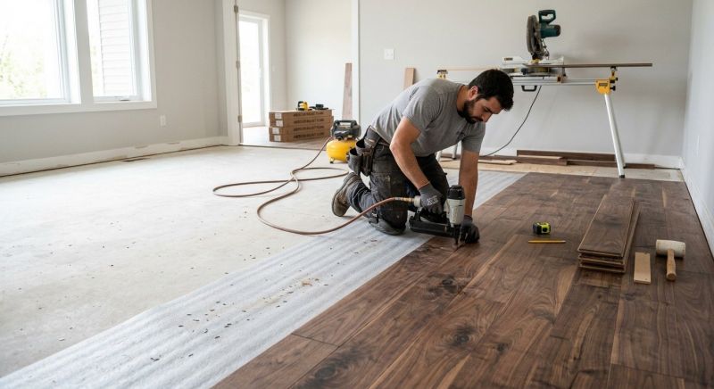Walnut Flooring Installation in Dover, DE