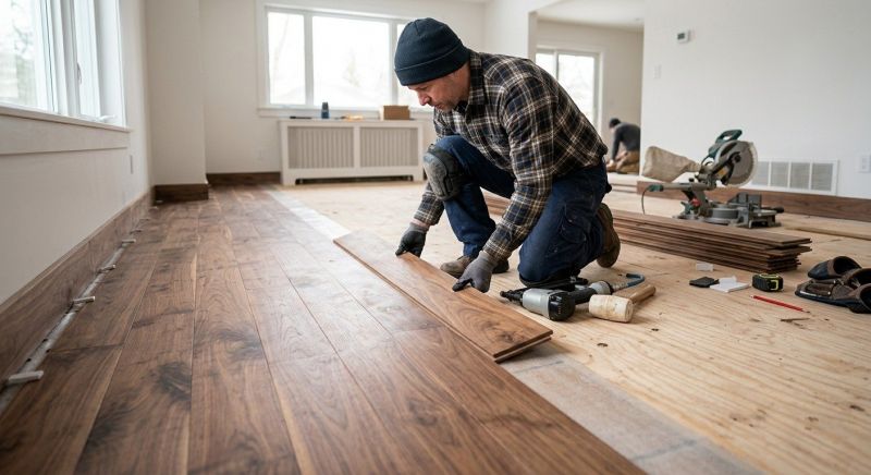 Walnut Flooring Installation in Dover, DE
