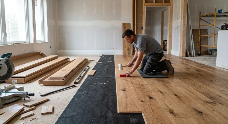 Wide Plank Floor Installation in Dover, DE