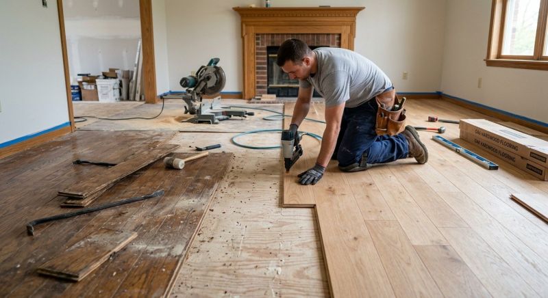 Wood Floor Replacement in Harrington, DE