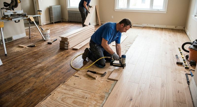 Wood Floor Replacement in Viola, DE